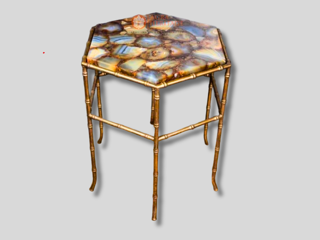 Buy Online Wild Agate Side Table Top Decor